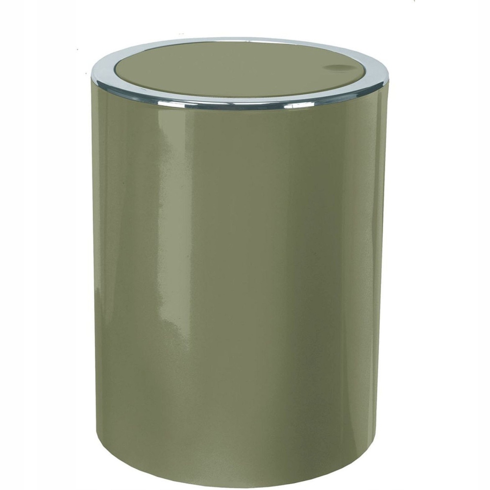 Levně Koupelnový koš na odpadky zelený Kleine Wolke Clap 5 l