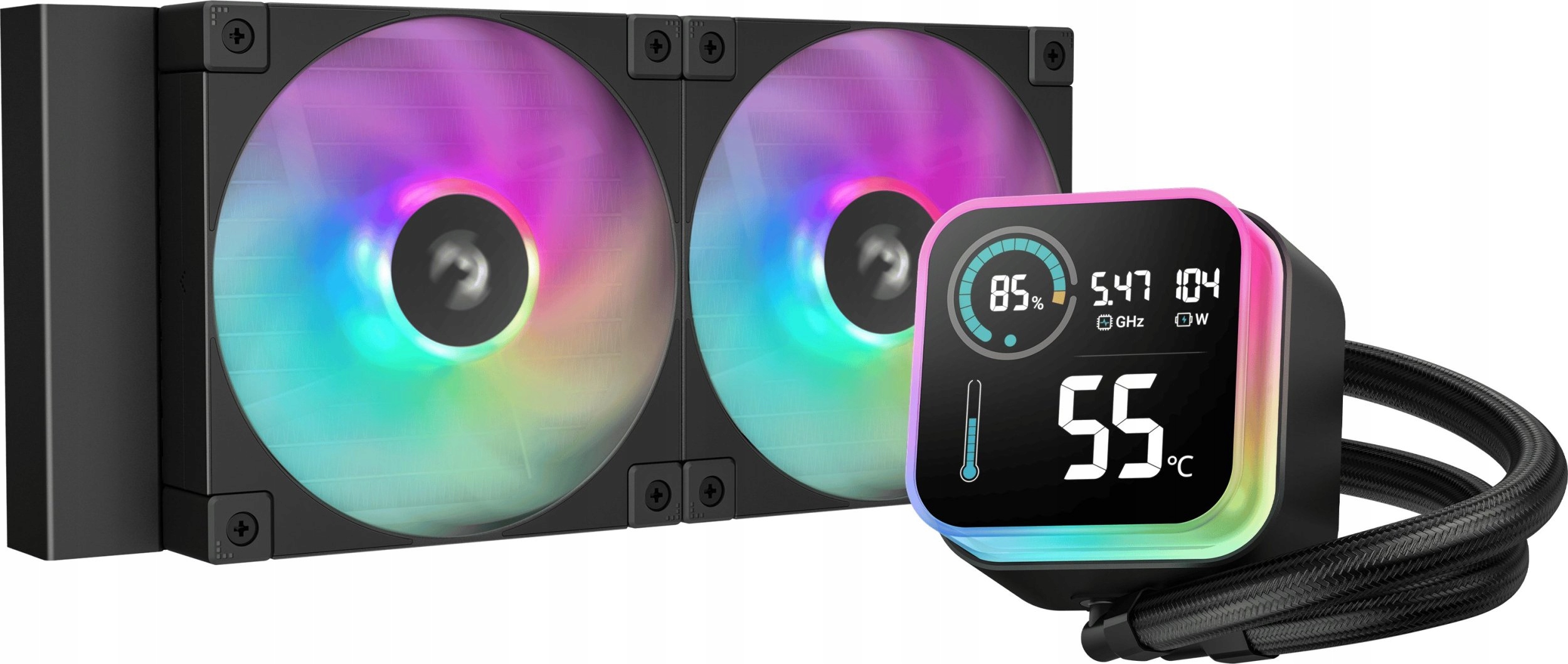 Chłodzenie wodne DeepCool LQ240 Czarny