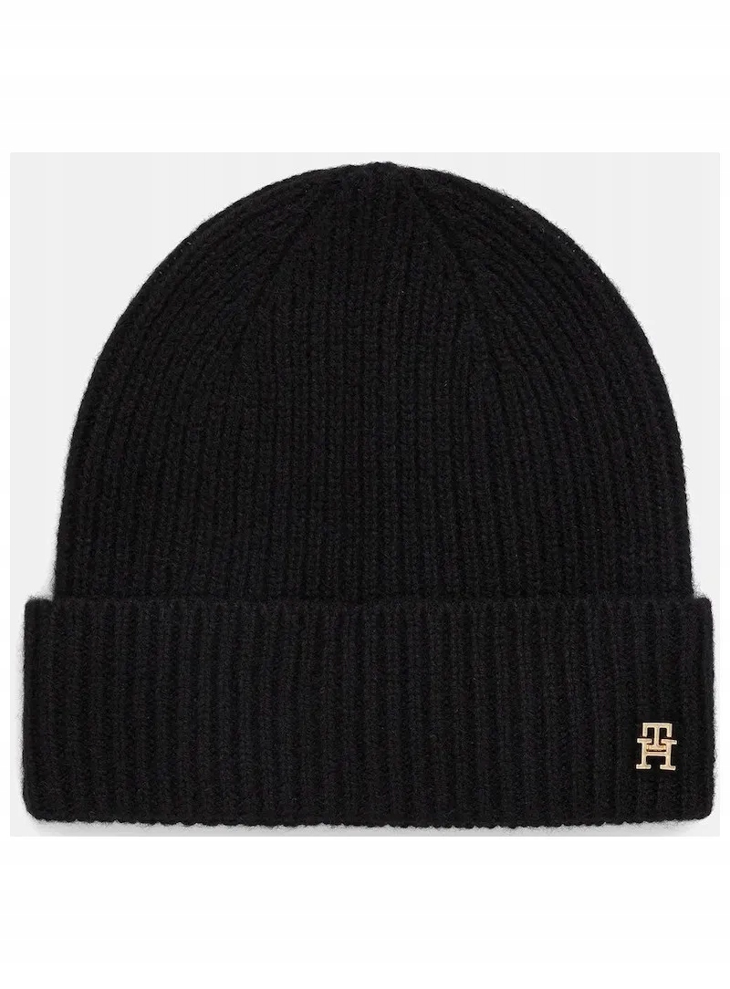 Čepice Zimní Tommy Hilfiger Th Cashmere Beanie AW0AW17772 Bds