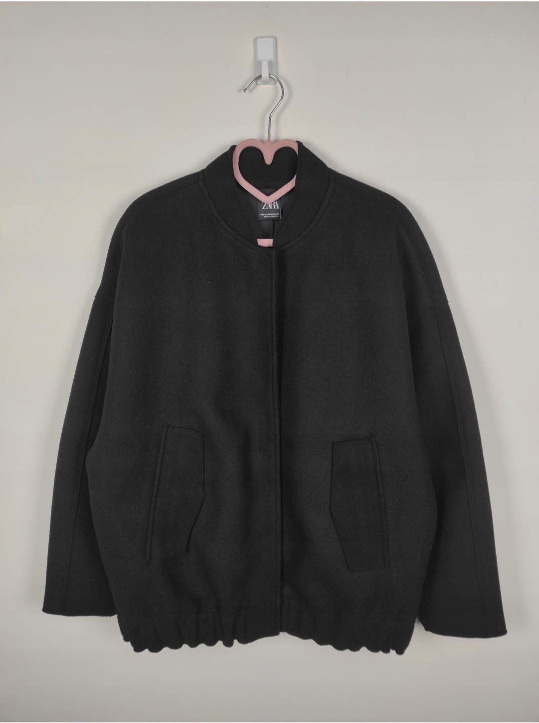 Kurtka bomberka oversize z faluszu Zara