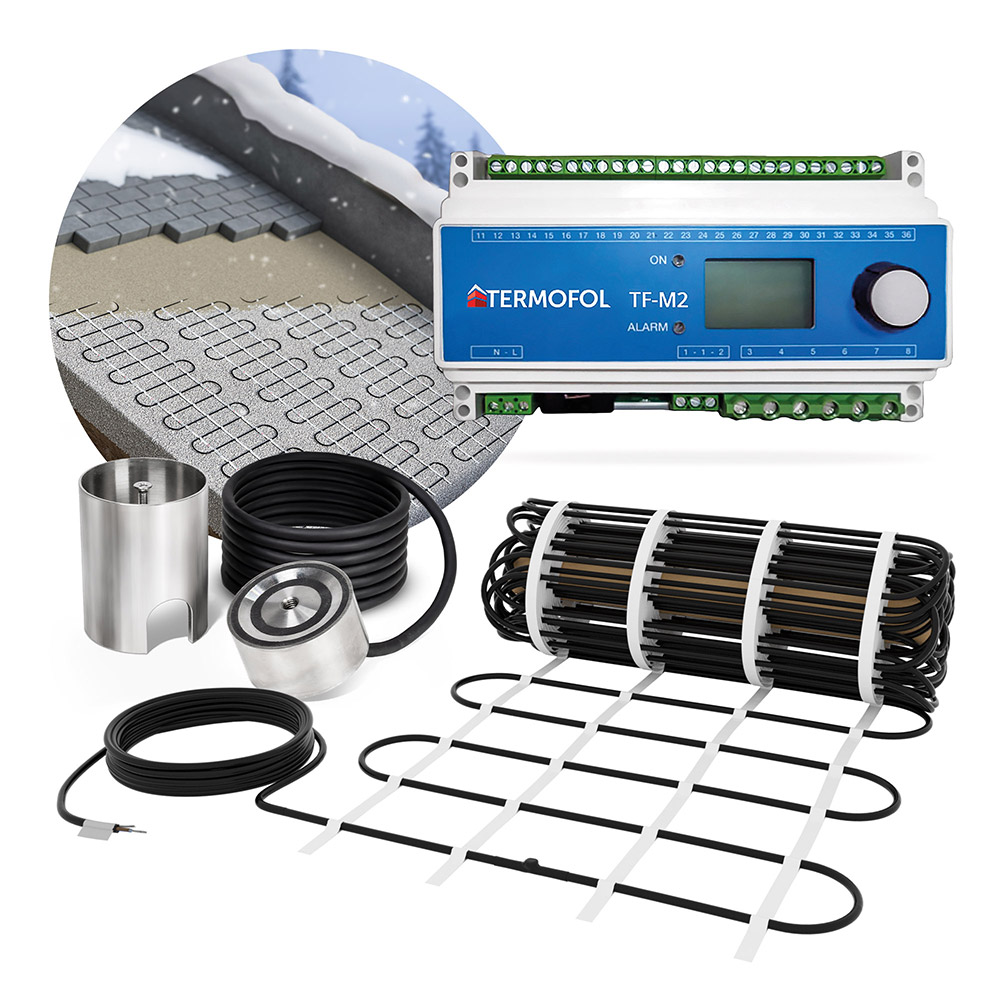 Sada vonkajšej vykurovacej rohože Ohmat s termoregulátorom M2 Dĺžka 32 m