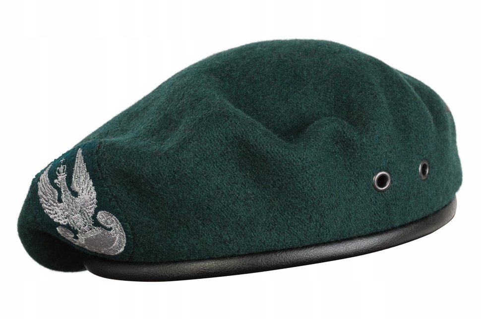 Polski Wojskowy BERET TŁOCZONY WP z ORŁEM ZIELONY rozmiar 60 Model WP