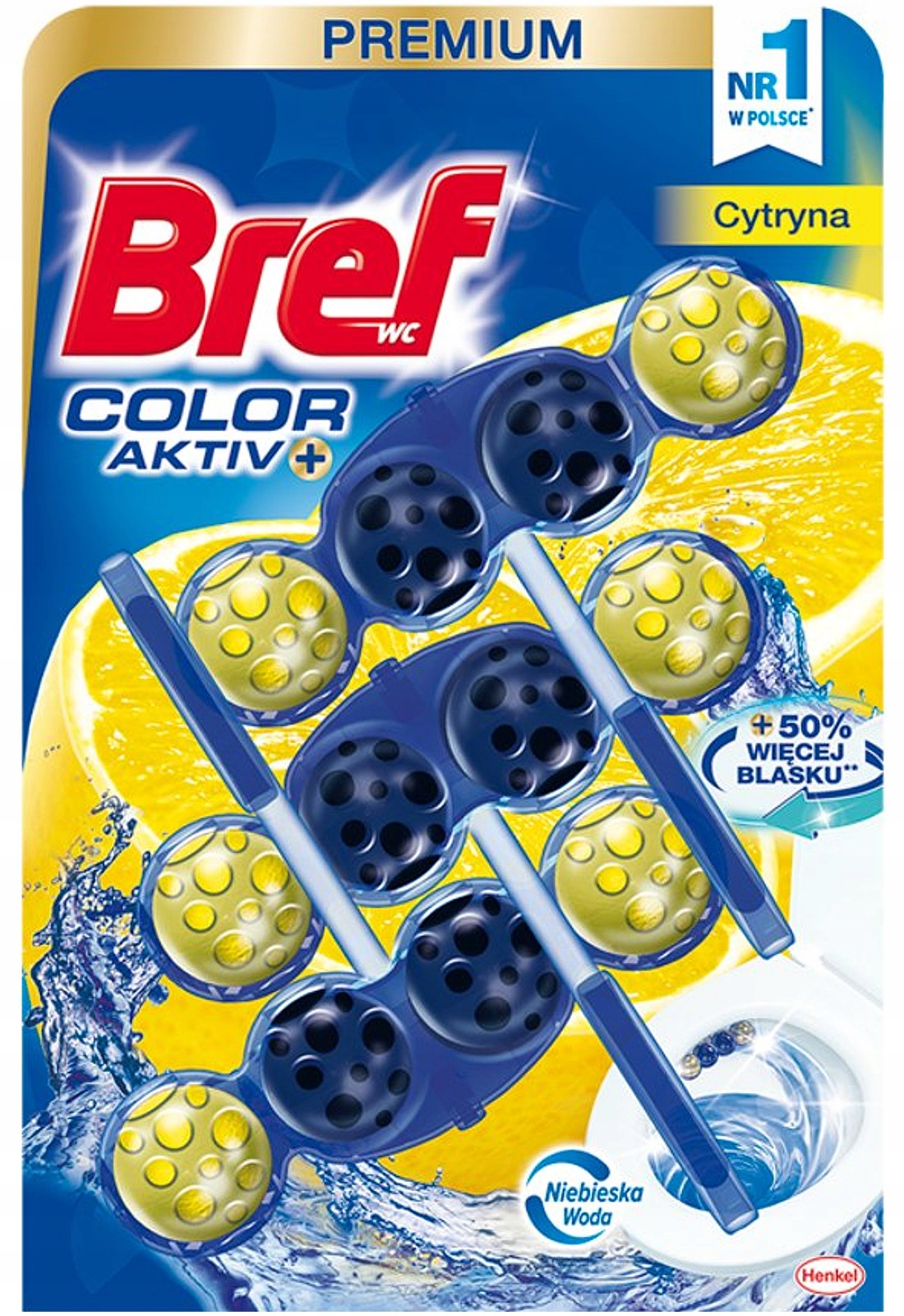 

Bref Color Activ+ Cytryna Zawieszka do Wc 3x50g