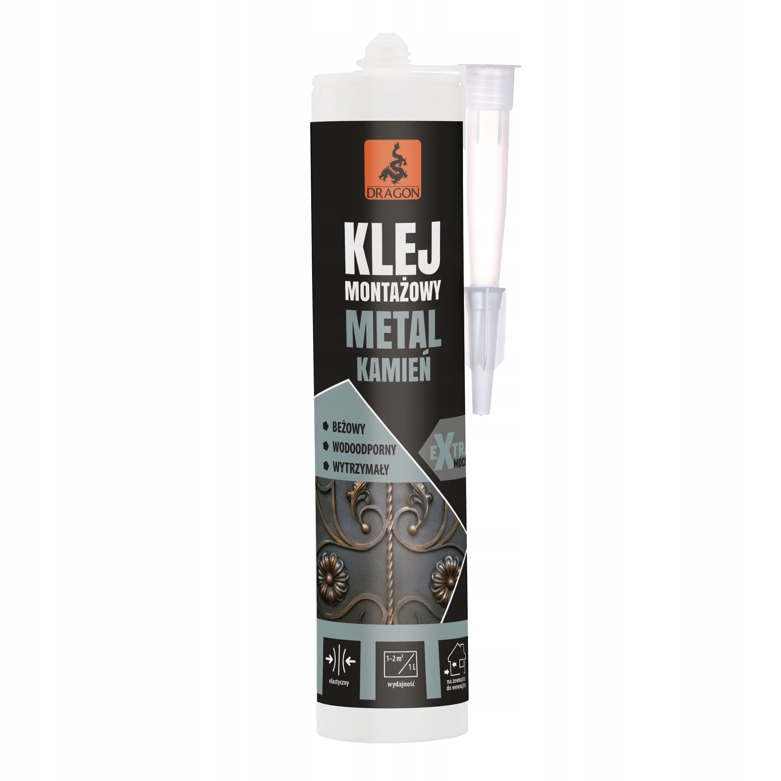 DRAGON Klej montażowy Metal - Kamień 280ml