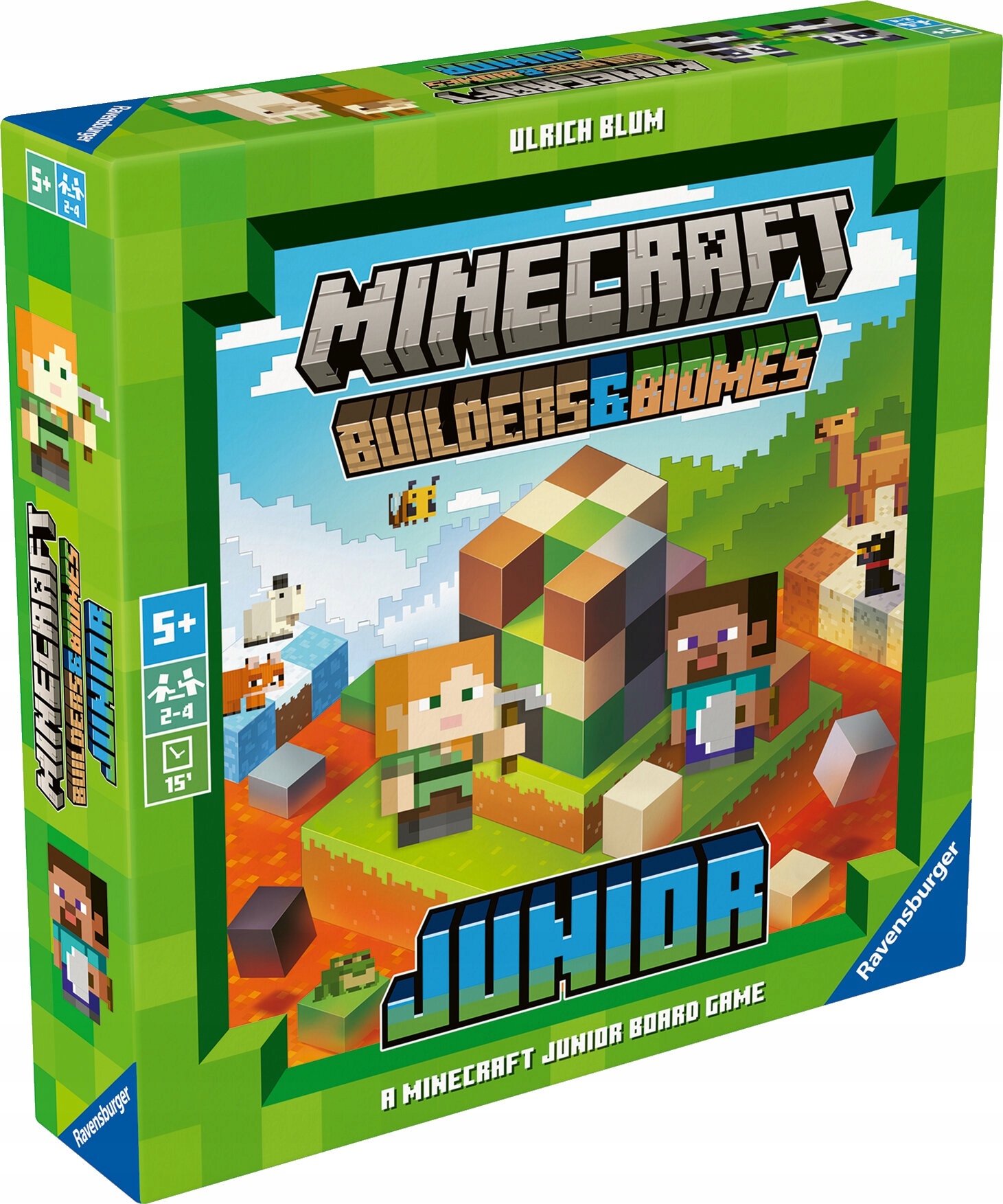 Gra Planszowa Minecraft: Builders & Biomes Junior Wersja Pl, Ravensburger