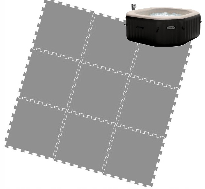 Puzzle Penová Podložka Pod Spa Intex Pure Jet & Bubble 218x218x71 cm