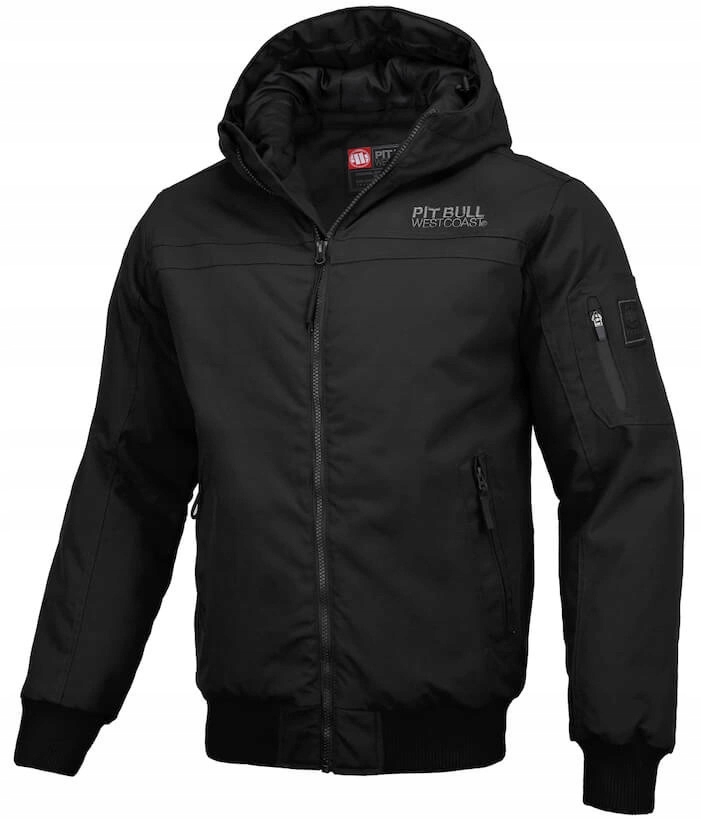 Zimní Bunda rozepínací pánská Pitbull Balboa 2 černá S Kapucí M