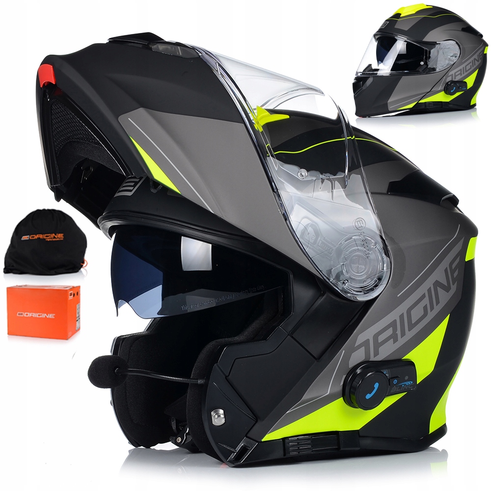 Motocyklová Prilba Origine Delta Bt Čeľusťová, Vstavaný Bluetooth Interkom