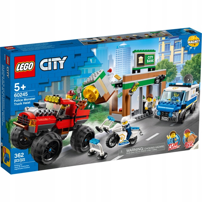 Lego City 60245 Napad z monster truckiem Nowy Opis