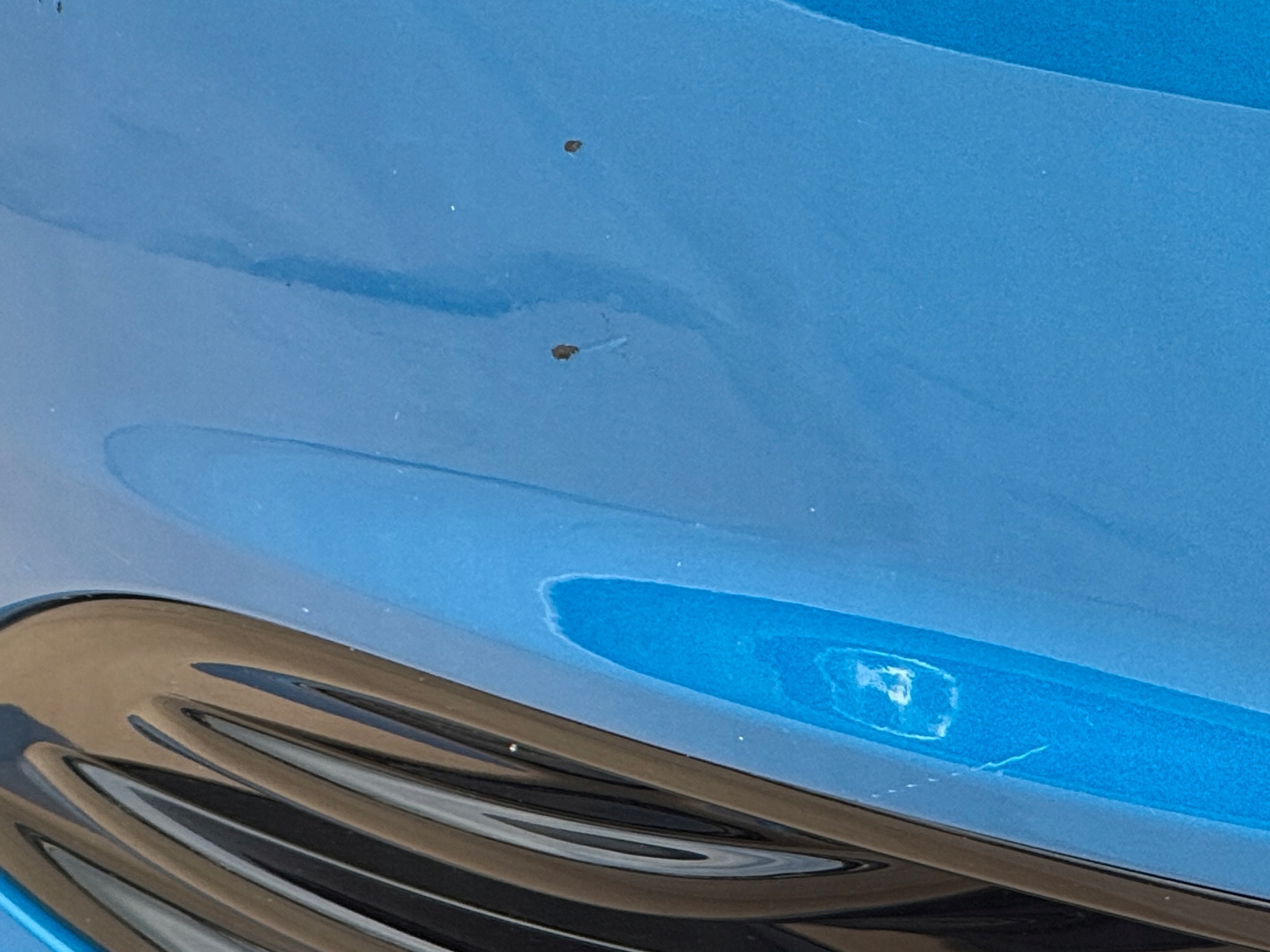 FORD FIESTA MK7 LIFT 2012-2017 bumper front BLUE CANDY original