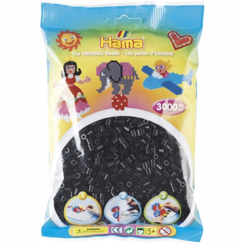 201-18 KORALIKI DO PRASOWANIA HAMA 3000 CZARNY