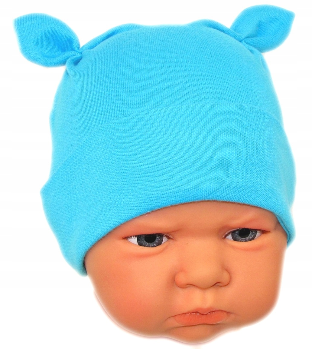 

Czapka Niemowlęca Niewiązana r.34-36cm Turkus /25/