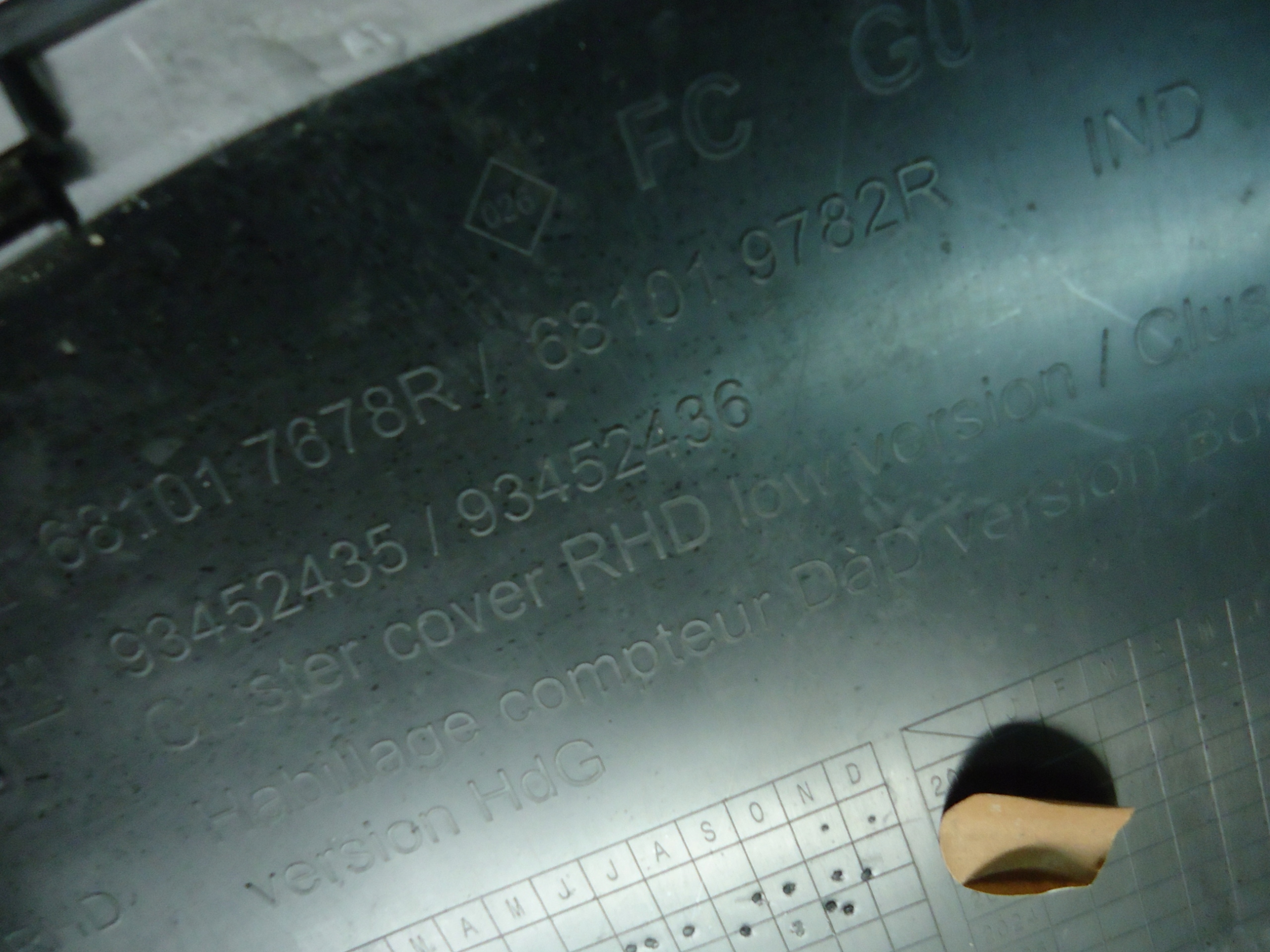 RENAULT TRAFIC III Blende Abdeckung des Kombiinstruments 681017678R