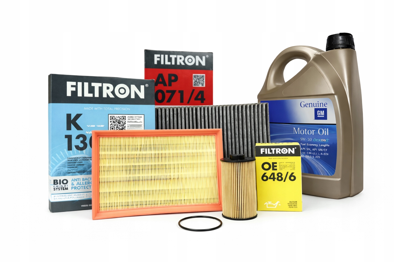 Sada 3 Filtrů Filtron Opel Mokka X 1.4T 1.6 1.8 Olej 5W30 DEXOS2 5L