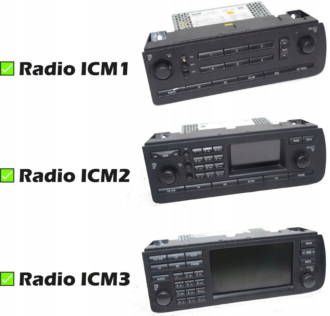 BlueSAAB Bluetooth SAAB 93 moduł AUX radio ICM Producent części Inny
