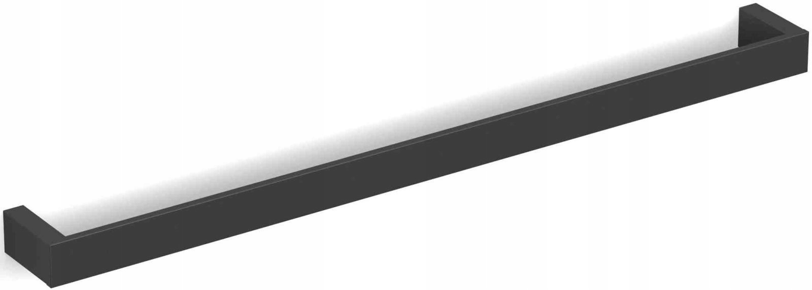 Koupelnový věšák na ručníky Reling 60 cm černý