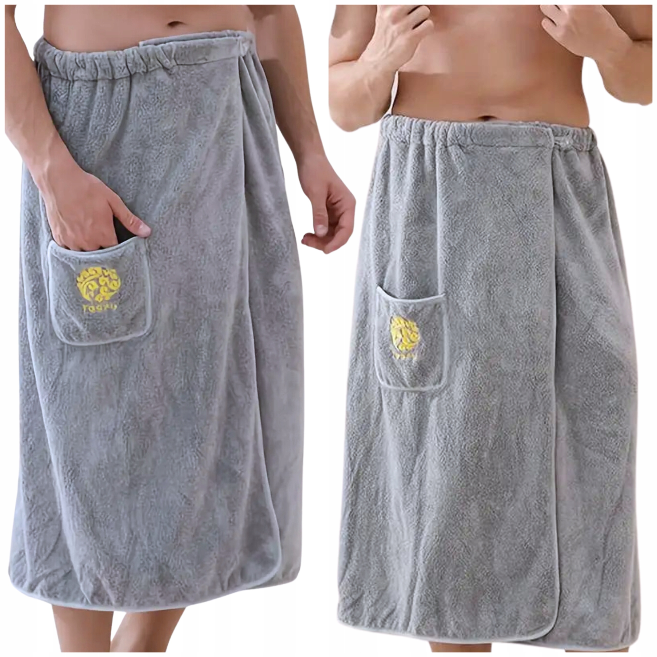 RĘCZNIK DO SAUNY SPA PAREO KILT KĄPIELOWY MĘSKI NA BASEN TUNIKA 80X150 CM