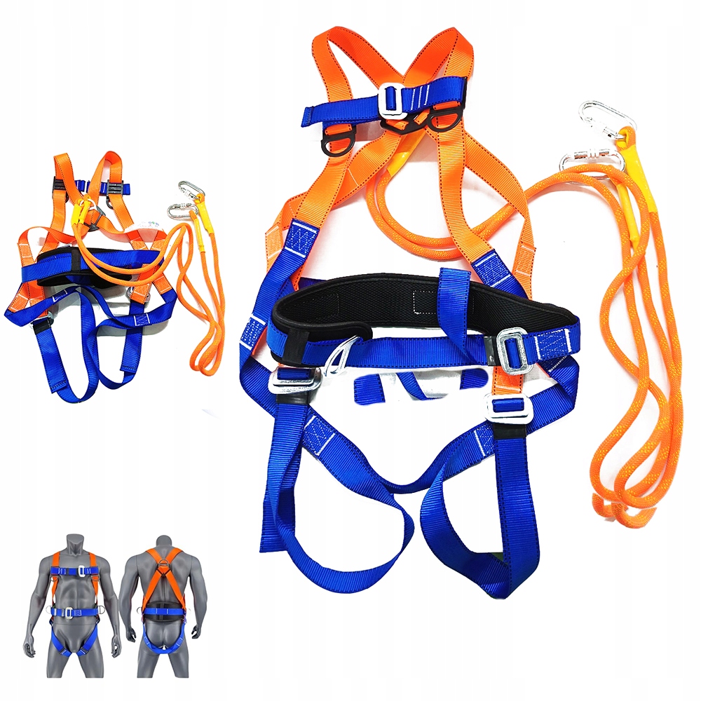 SZELKI BEZPIECZEŃSTWA BHP ASEKURACYJNE DO PRACY NA WYSOKOŚCI WSPINACZKI