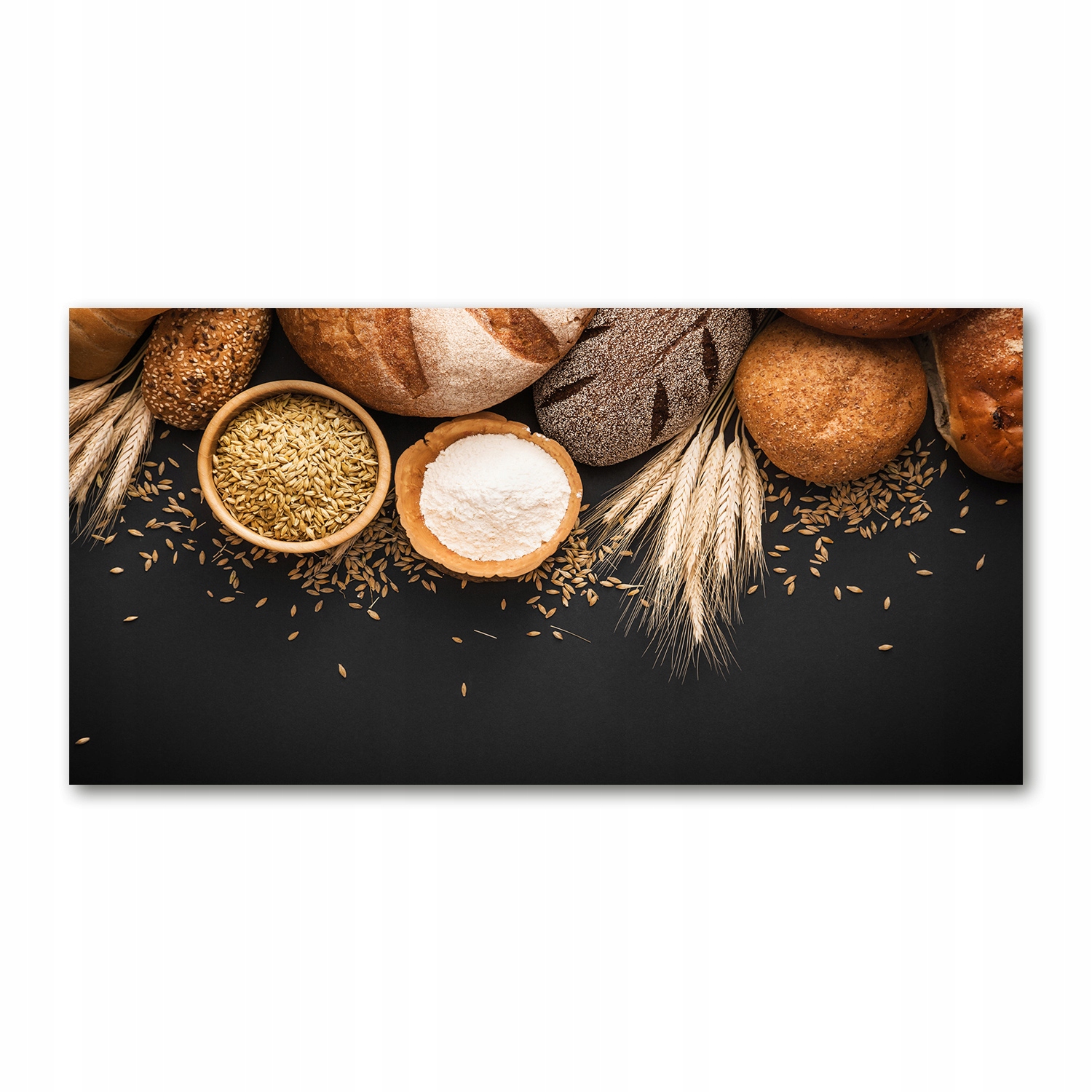 

Foto obraz szklany Pieczywo i pszenica 140x70