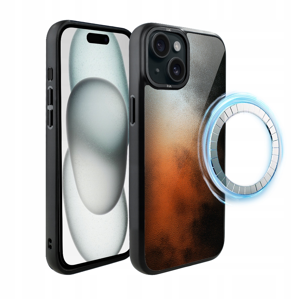 Pouzdro pro iPhone 15 Ibizu DropGuard Matt s MagSafe, Ember