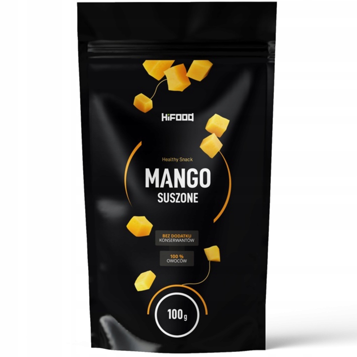 MANGO SUSZONE DUŻE PLASTRY ORGANICZNE 100g HiFOOD Gramatura 100 g