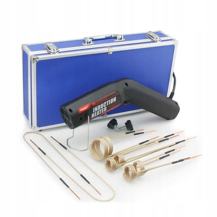 Indukční ohřívač šroubů Solary NH7 8 Cívek, Hliníkový Kufr 1100W