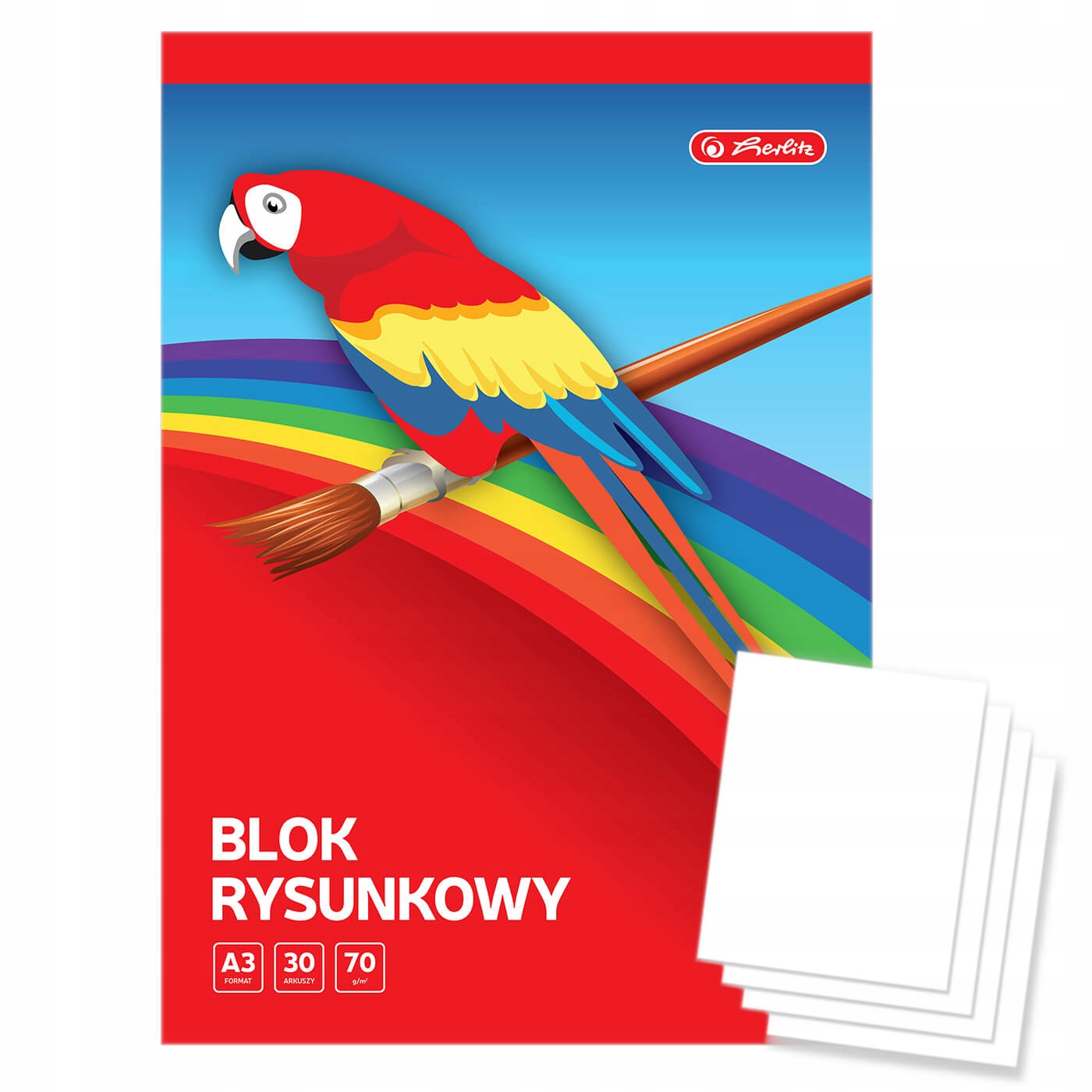 

Blok rysunkowy szkolny A3 30kartek 70g/m2 Herlitz