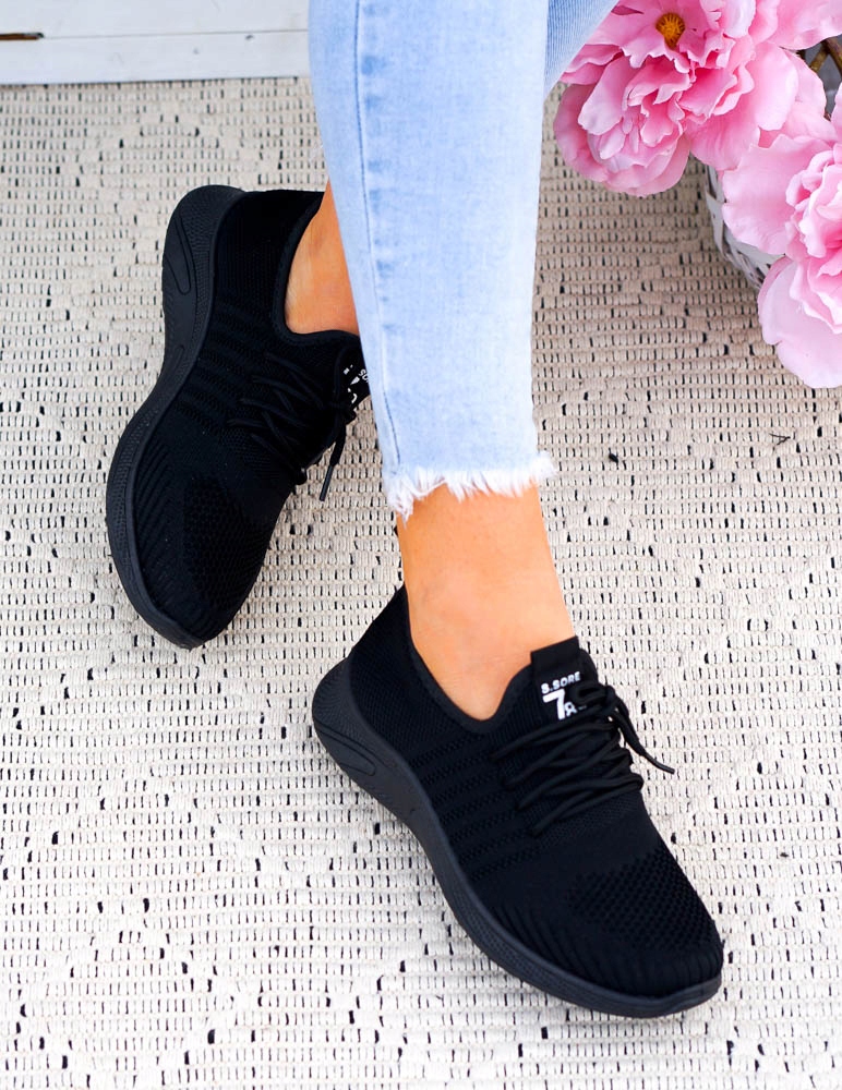 ADIDASY trampki BUTY SPORTOWE ALL BLACK 36 Model KQ01-1