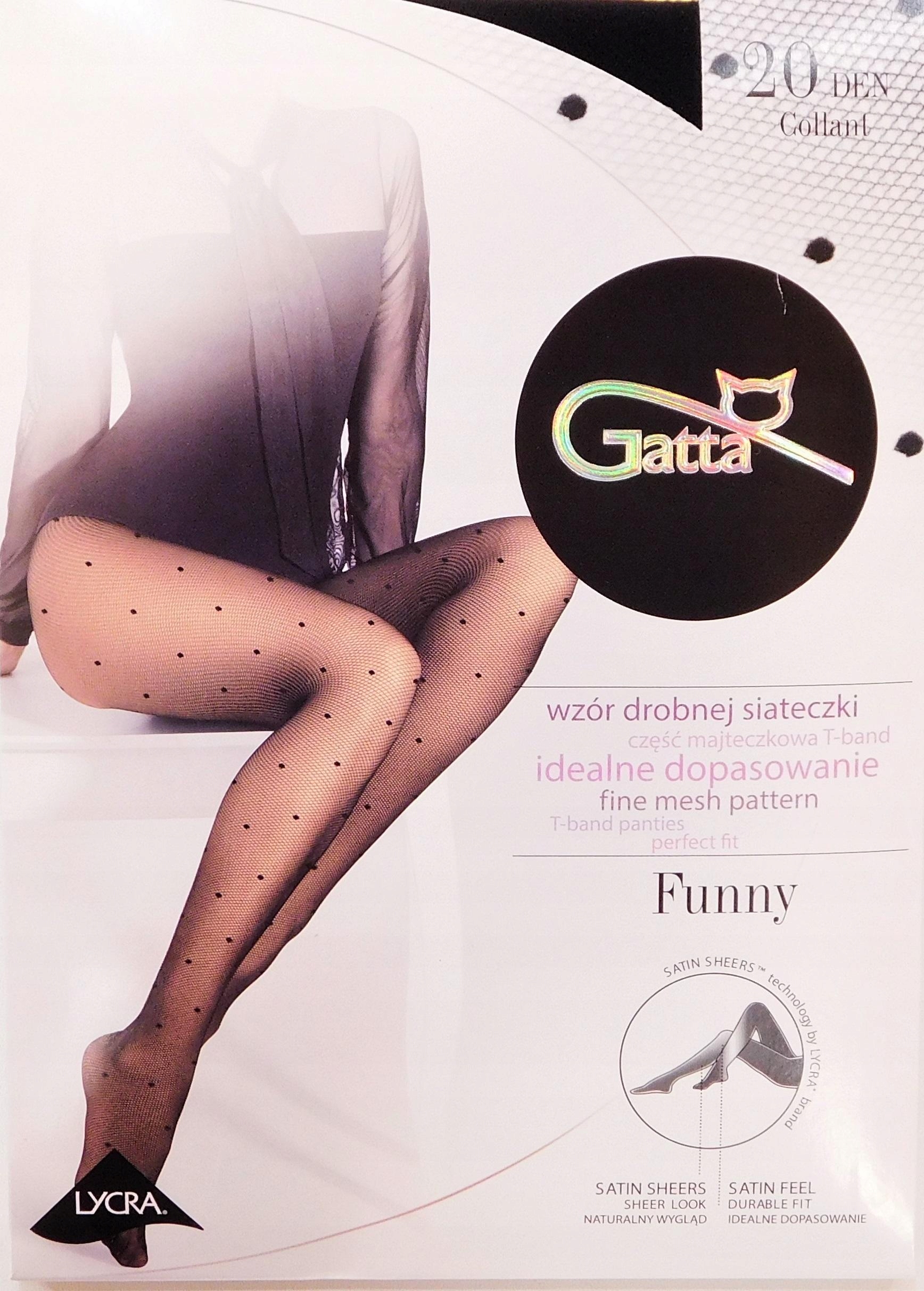 

Gatta rajstopy wzorzyste Funny 05 czarne roz. 2