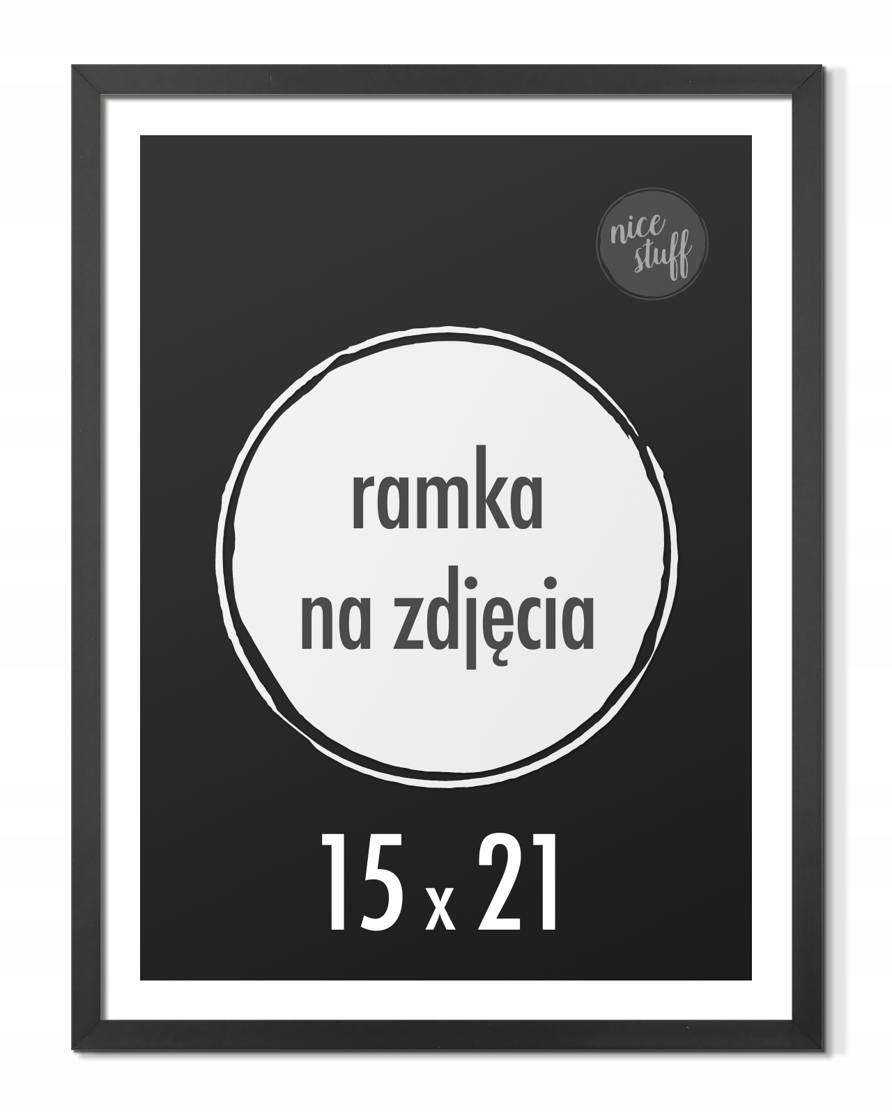 

Ramka na zdjęcia 15x21 cm A5 Ramki 21x15 czarna