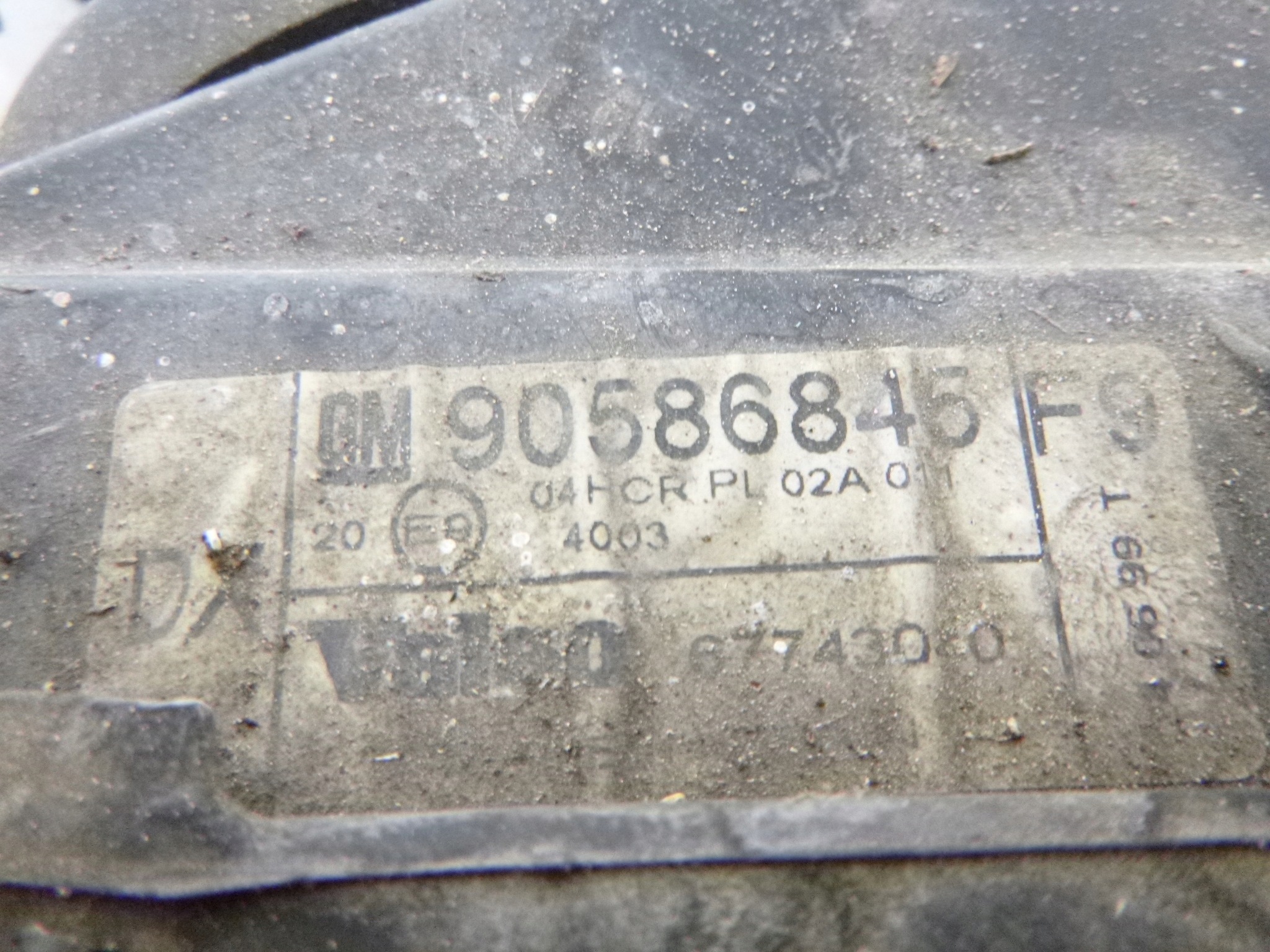 light front right Opel Vectra B Lift Valeo 90586845 1999-2002 Original
