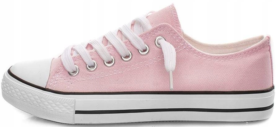 

Różowe Pudrowe Klasyczne Trampki Tenisówki 39