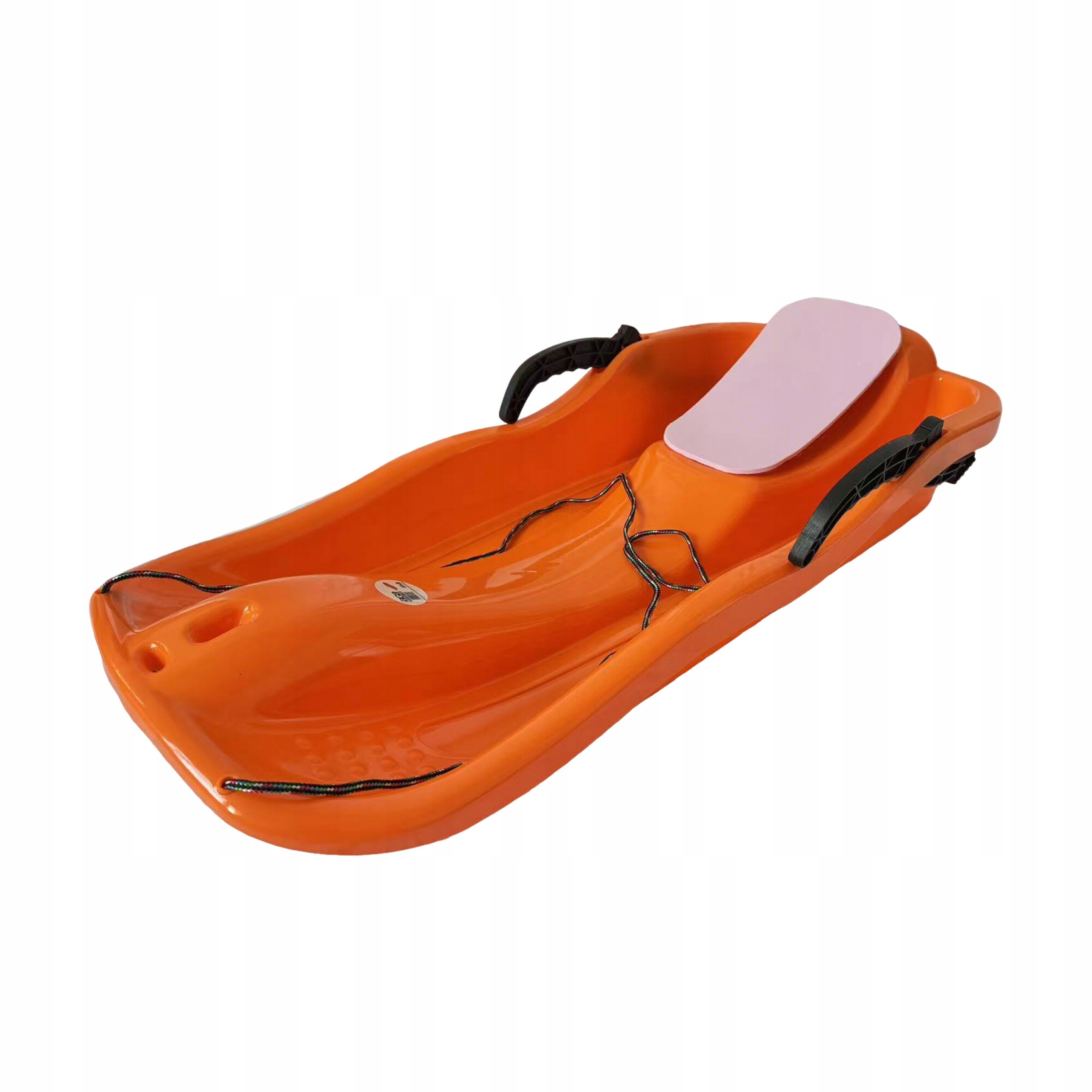 Sanki Ślizg z podparciem Tworzywo sztuczne kolor pomarańczowy hamulec Aga