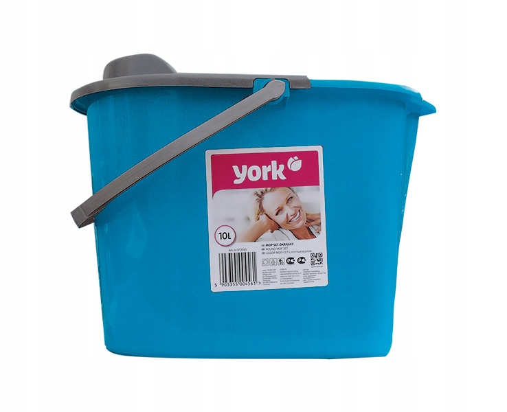 

York Wiadro prostokątne 10 l z wyciskaczem do mopa
