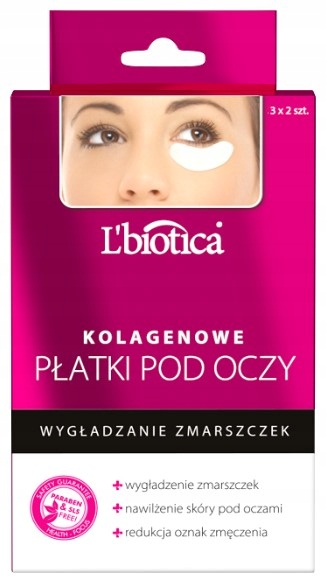 

L'biotica Kolagenowe Płatki Pod Oczy 3 pary