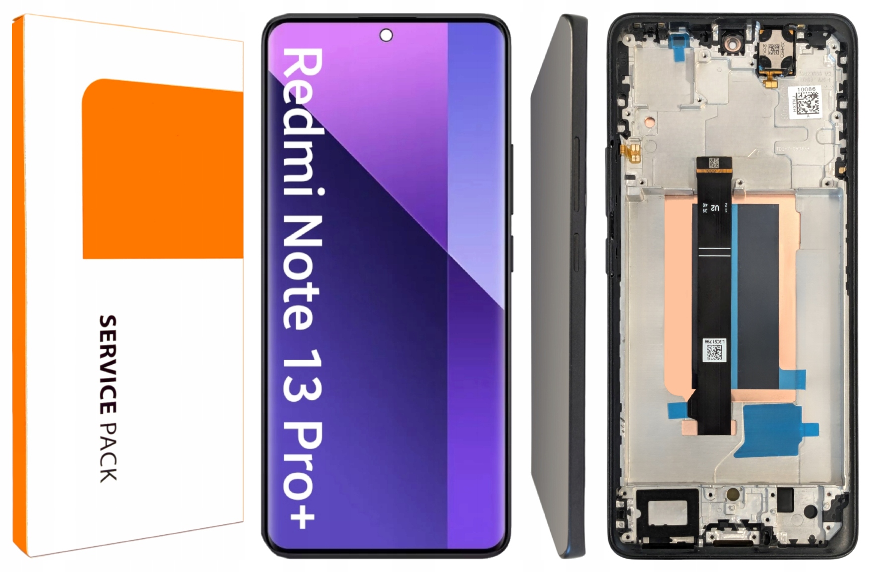 LCD pro Redmi Note 13 Pro+ Originál Zila Rychlý Rámeček Fusion Black