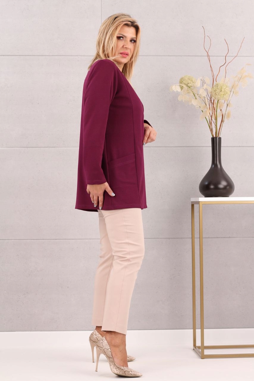 GŁADKA NARZUTKA ELEGANCKA LUŹNA POLSKI PRODUCENT DUŻE ROZMIARY Marka FEMIMODA