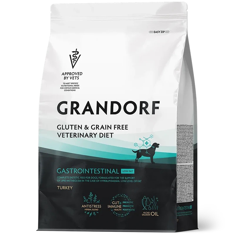 Grandorf Gastrointestinal Low Fat Turkey Weterynaryjna Karma Dla Psa 3kg