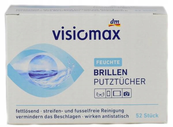 

Visiomax chusteczki do okularów 52 szt.