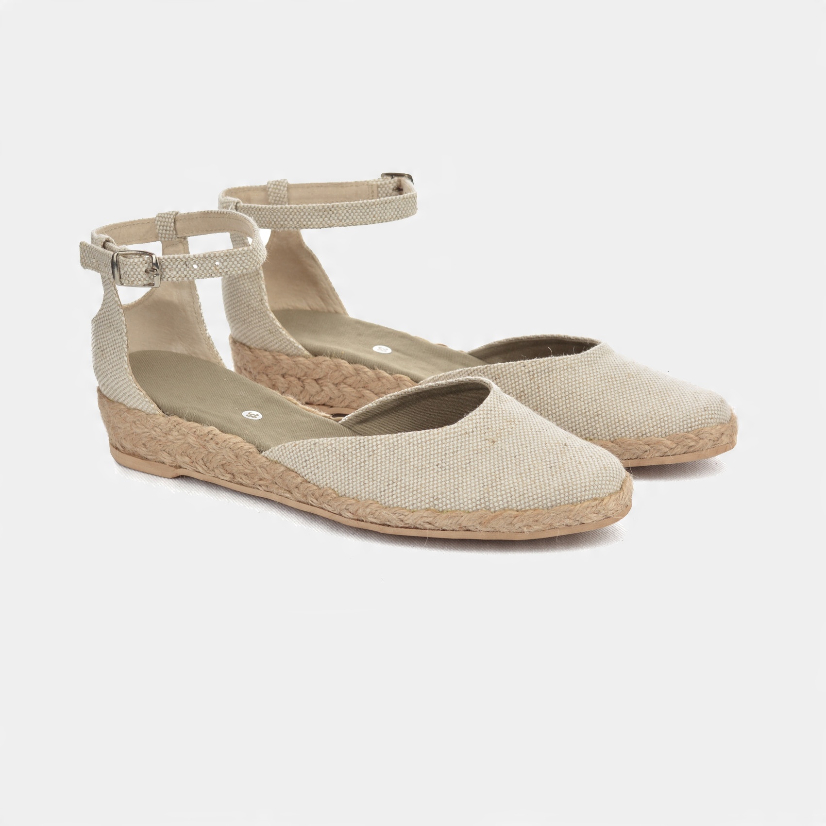 

Espadryle Spotykanka 3cm jasny len 43