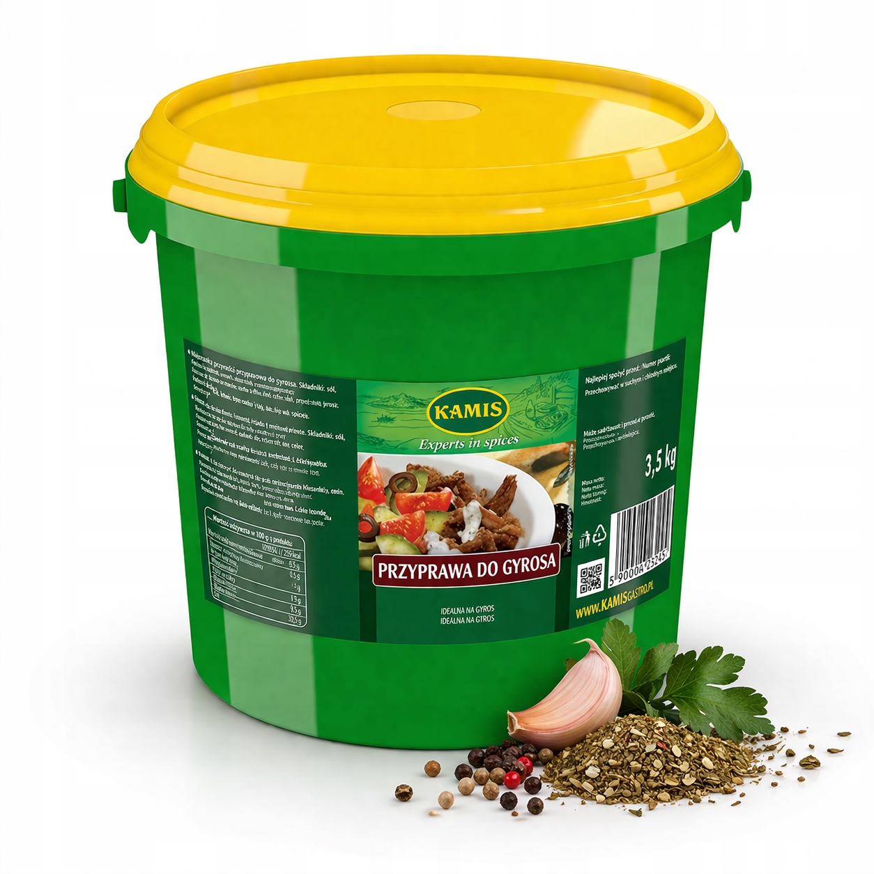 Przyprawa do gyrosa Kamis 3500g 3,5kg wiadro Kamis Gastronomia