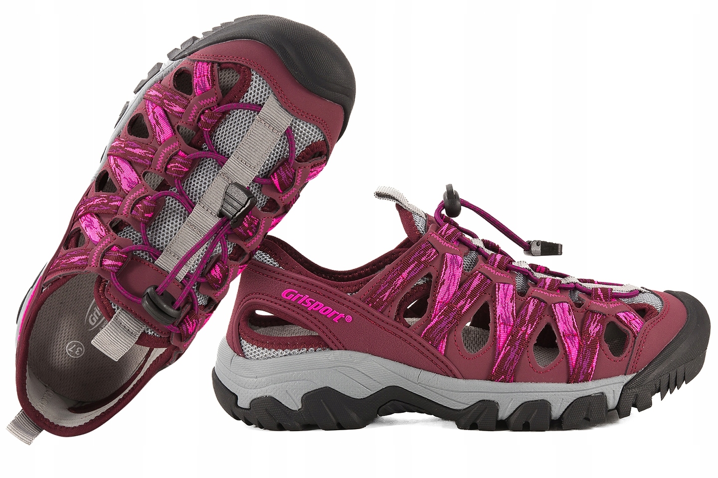 Grisport GR-25-03-9043L Sandały Sportowe Damskie Pełne Eko Tr Wrzosowy 40