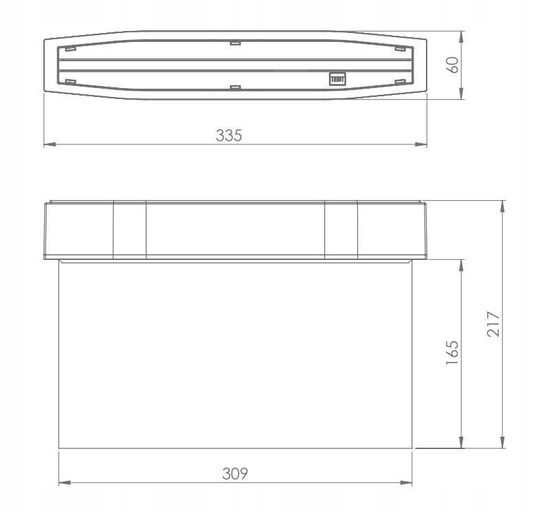Oprawa awaryjna natynkowa SUPREMA LED D-std SA 3H IP54 AT CNBOP Stan opakowania oryginalne