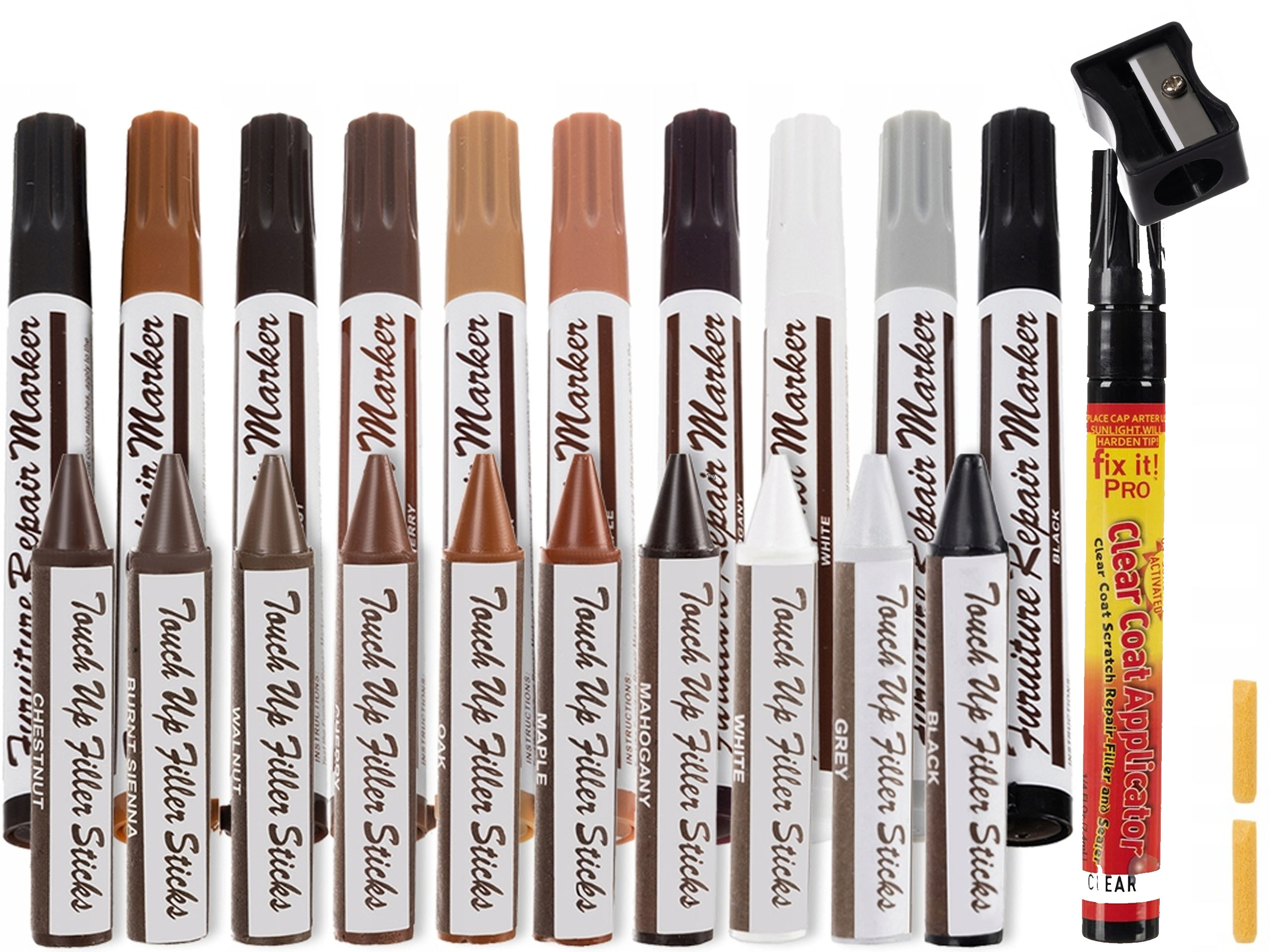 

22W1 Duży Zestaw Do Naprawy Mebli Markery Woski