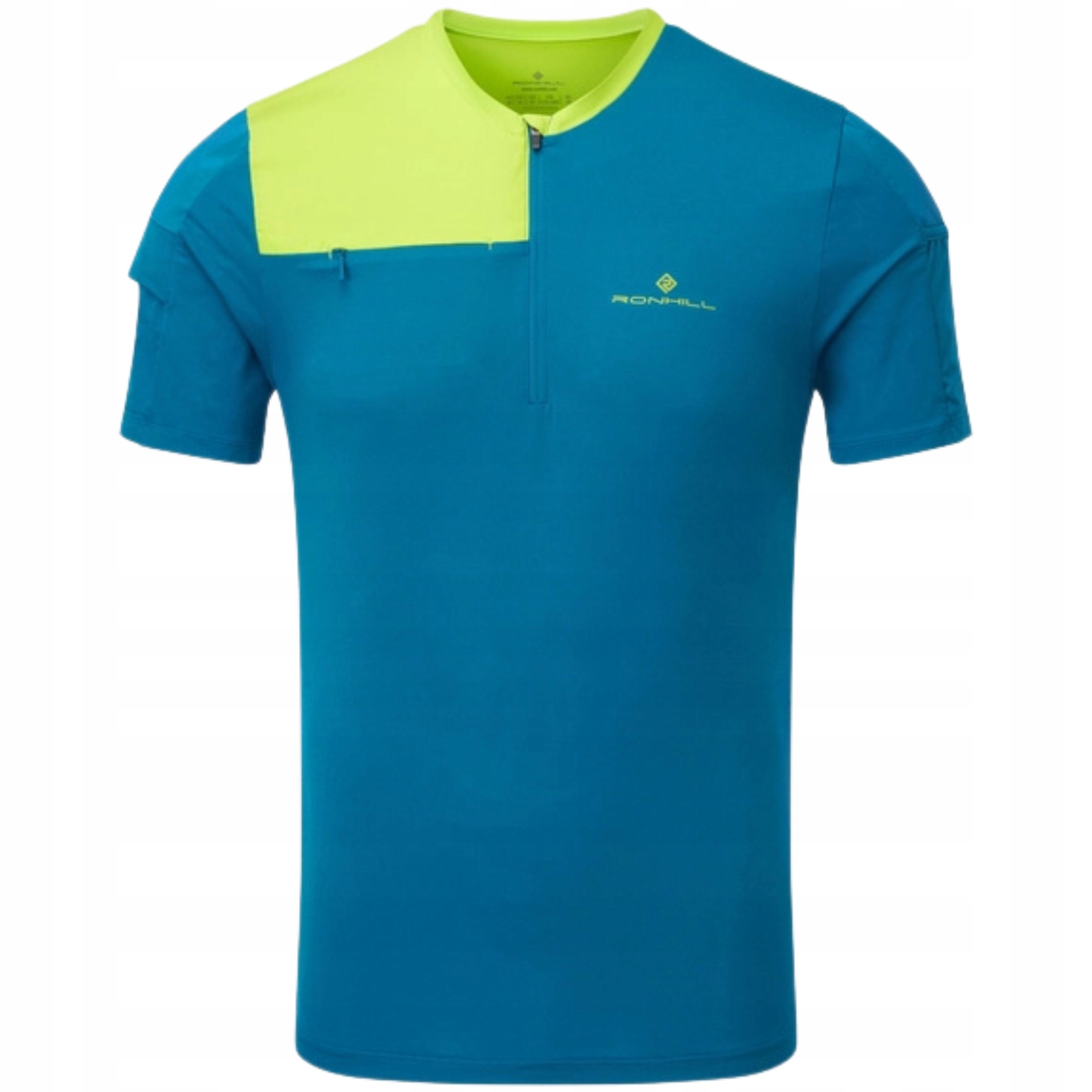 Koszulka do Biegania Męska Sportowa Ronhill Tech Ultra 1/2 Zip Tee Blue S