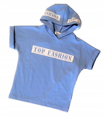 

Małami Bluzka Bluza Błękit Kaptur