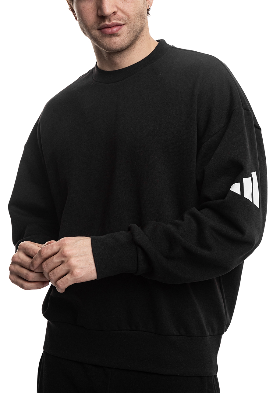 Pánská Mikina adidas Sportovní Volná Pohodlná Bavlněná Bez Kapuce vel XL