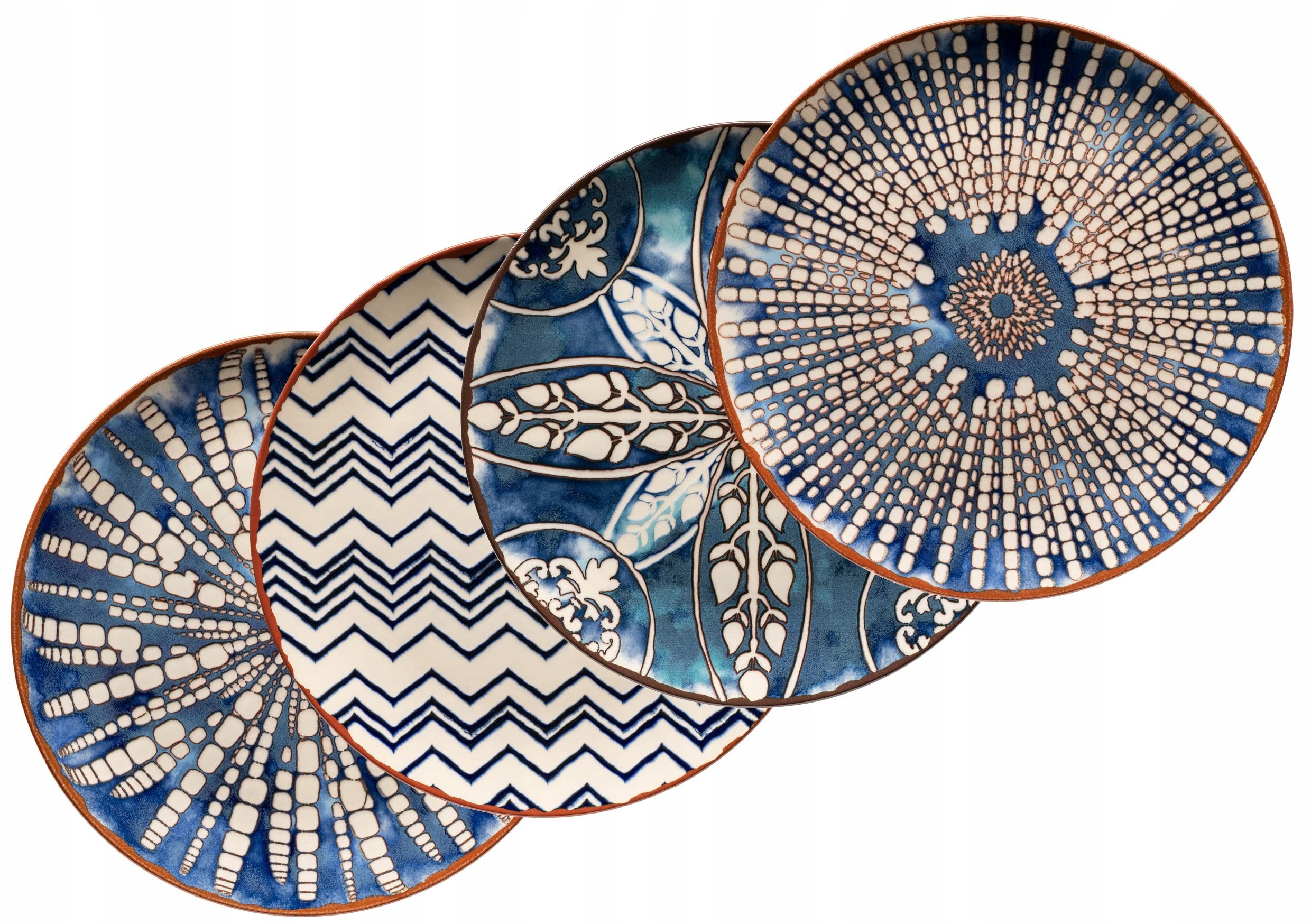 Servis 4 talířů Iberico Blue 32 cm Maurský styl Dekorativní nádobí