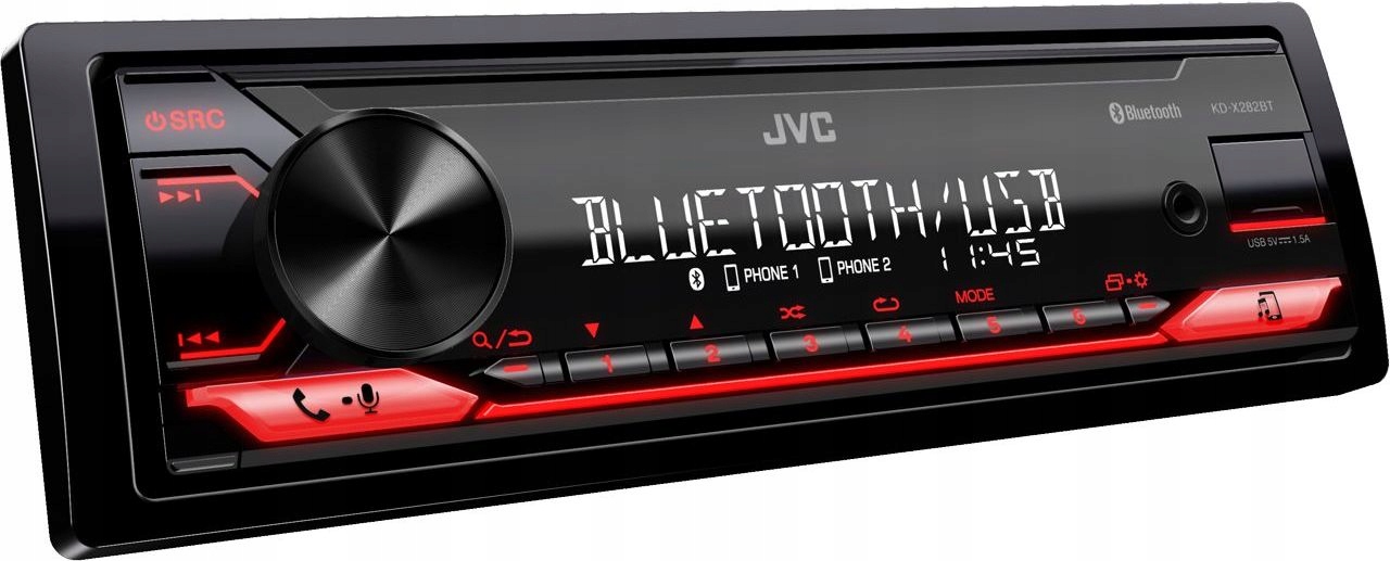 Rádio Jvc KD-X282BT Bluetooth Výkon 50W Rádio 1-DIN