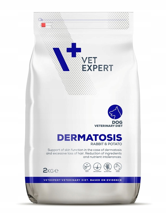 Levně 4T VetExpert Dog Dermatosis Králík 2 kg Krmivo pro psy s kožními problémy